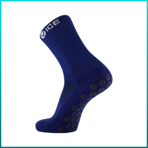 Socks: Grip Socks - Navy Crew