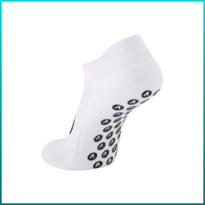 Socks: Grip Socks - White Ankle