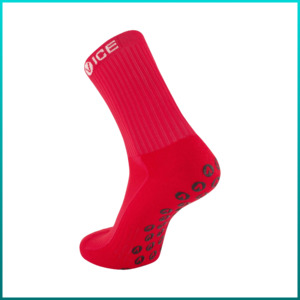 Socks: Grip Socks - Red Crew