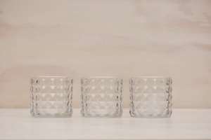 Products: Glass Cut Tea light holder