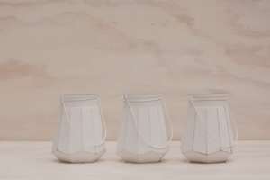 White Glass Vase