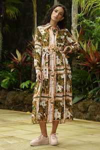 Shore Thing - Pink & Olive