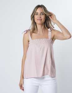 Phoebe Top Blushing Stripe