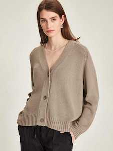 Caroline Sills: Janaya Cardigan - Mink