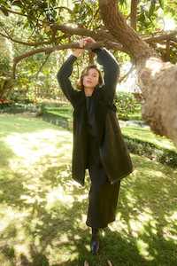 Isle Of Mine: Maia Midi Skirt - Onyx