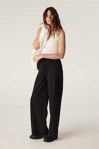 Cable: Evie Wide Leg Pant - Black