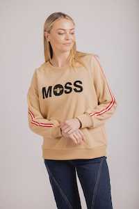 Moss Logo  Bee Sweat Taupe