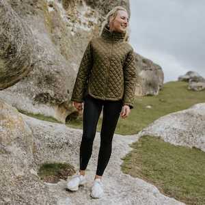 Moke: MELISSA QUILT JACKET LODEN