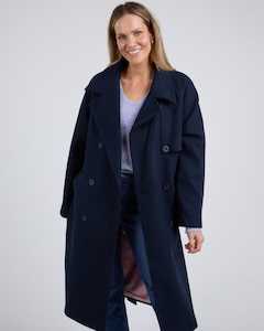 Outerwear: CLEMENCE COAT DARK SAPPHIRE
