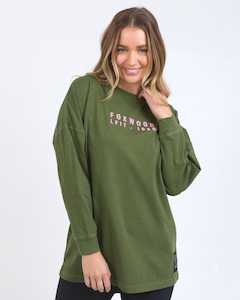 Kings Birthday 2025: AUTHENTIC L/S TEE OLIVE