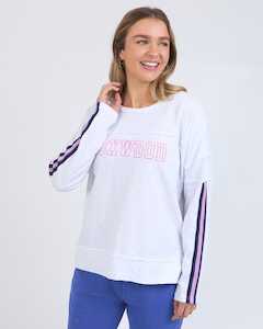 Kings Birthday 2025: RACER THROW ON TEE WHITE