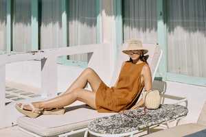 Eb Ive: Miramar Tank Dress - Caramel