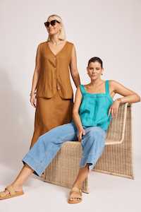 Miramar Vest - Caramel