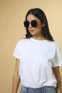 Sunglasses: Parker Matt Black Sunglasses