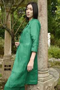 Outerwear: Star Duster Coat Green
