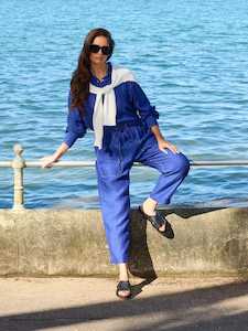 Caroline Sills: Fenway Linen Pant