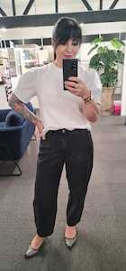 Restocked: Barrel Jean Black