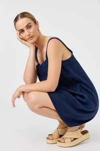 Eb Ive: Studio Short Tank Dress - Indigo