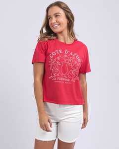 Cote D'azur Tee Crimson