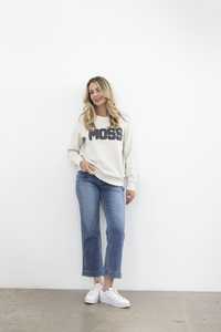 Moss: Logo Sweat Grey Marle