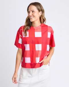 Edin Tee Yardage Print Poppy