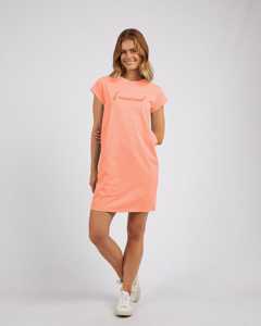 Signature Embroidery Tee Dress Noen Peach