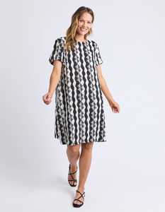 Sale: Casa Shift Dress Black/Marshmellow