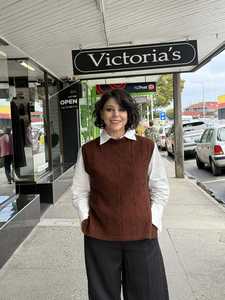 Laurel Possum Merino Vest Rimu