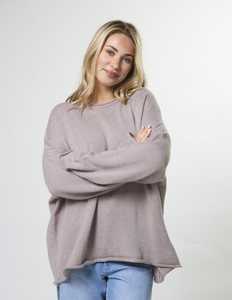 Sweaters: Unica Knit Beige Marle