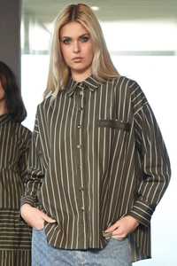 Tc Coop Cooper Curate: A-Shirt Your Eyes Olive Stripe