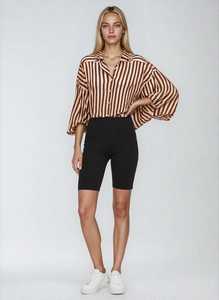 Moss: Bronte Shirt Chocolate Ivory