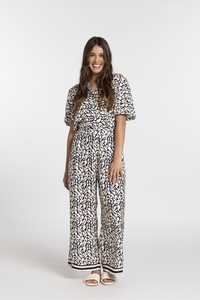 Evelyn Blouse Navy Print
