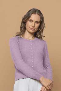 Scallop Cardigan Lilac