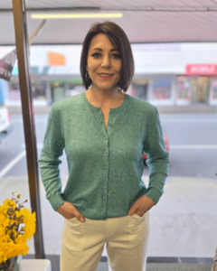 Scallop Cardigan Peppermint