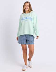 Sweaters: Interval  Crew Mint/Bluebell