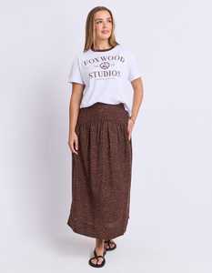 Wren Spot Skirt Chocolate