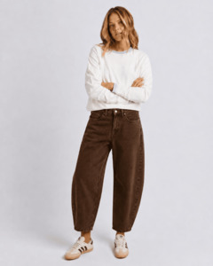 Atticus Barrel Jean Chocolate