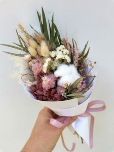 Products: Dried Flower Bouquet - Mini - Gift Boxes Dried flowers Hire flowers Dried wedding Flowers