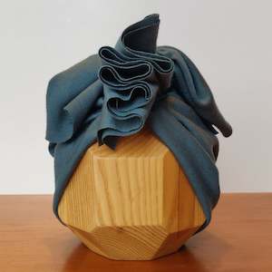 Winter Garden: Merino Ruffle Headwrap | Moody Seas