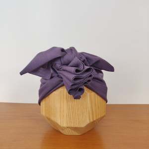 Last Chance Sale: Merino Ruffle Headwrap | Mulberry