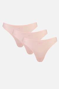 Briefs: Monogram Whitney Bikini 3 Pack - Rosy