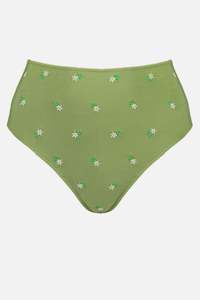 Whitney High Waist Bikini - Olive Blossom