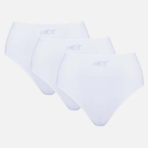 Pure: Monogram Whitney High Waist Bikini 3 Pack - Pure