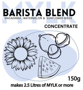 Products: Barista Blend Mylk Concentrate NZ (150g / 1kg) Clean Barista Plant Milk