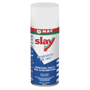 MAC Slay Transitional Facility Dual-Action Insecticide – Space Spray 400ml