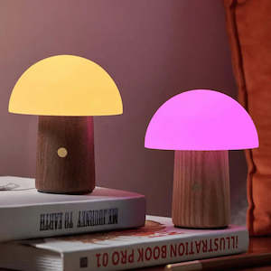 Walnut Alice Mushroom Light- Mini