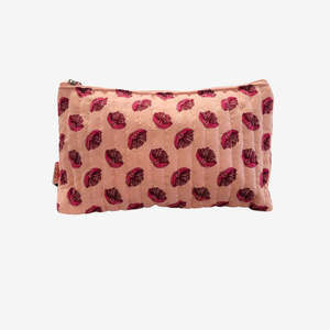 Living Collection Home Decor Online: Ali Davies Cosmetic Bag - Pink - Large