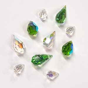 Swarovski Crystal Teardrop Pendants - Village Beads