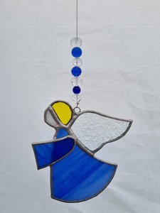 Christmas Copper Foiled Glass - Redlow Gypsy - Village Beads