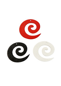 Wooden Koru Pendants - Village Beads